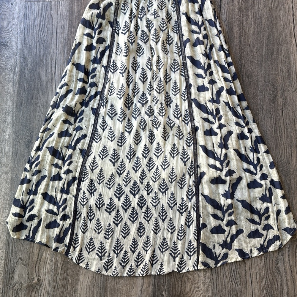 Philosophy Dress Blue and White Soledad Maxi Dress Size Medium Sleeveless - Picture 13 of 15
